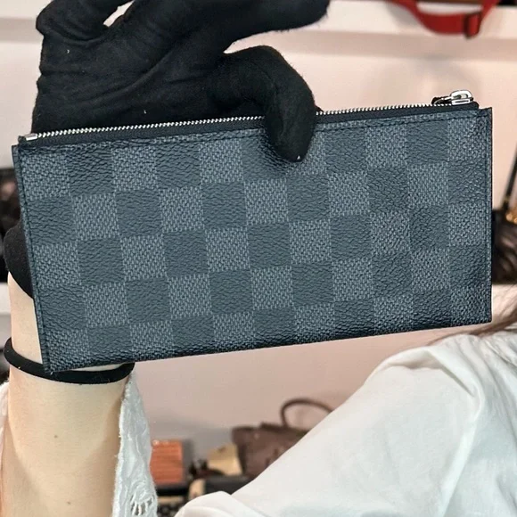 LV Damier Black Zip Pouch - Picture 1 of 1